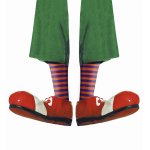 Aποκριάτικο Αξεσουάρ Ριγέ Κάλτσες Κλόουν - 4 Χρώματα